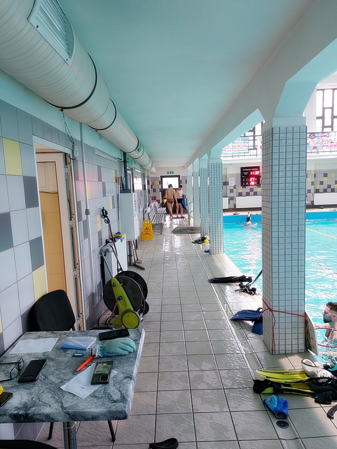 Hokej pod wodą Walenie Siemianowice Śląskie Trening 1 II 2025